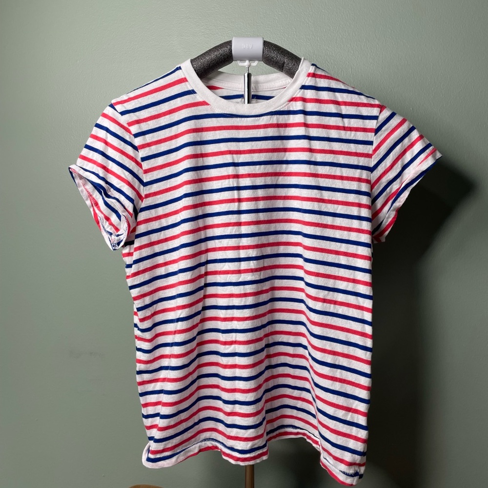 Universal Thread women’s Striped Tee - Red, Blue, White